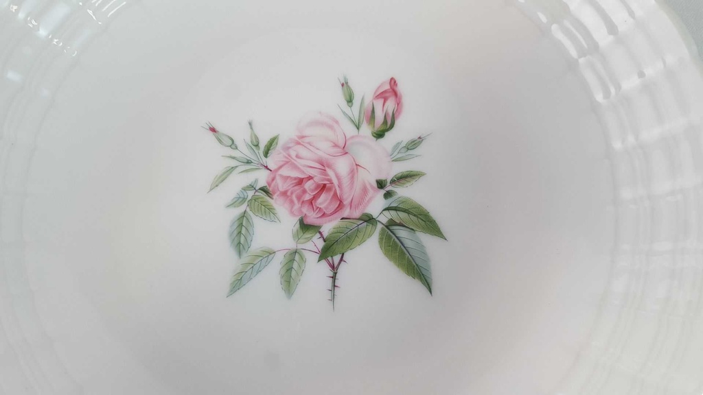 [45815033] Gebäckschale Konfektschale 19 cm Hutschenreuther Lucina rosa Rose gebraucht - sehr gut Bild 4
