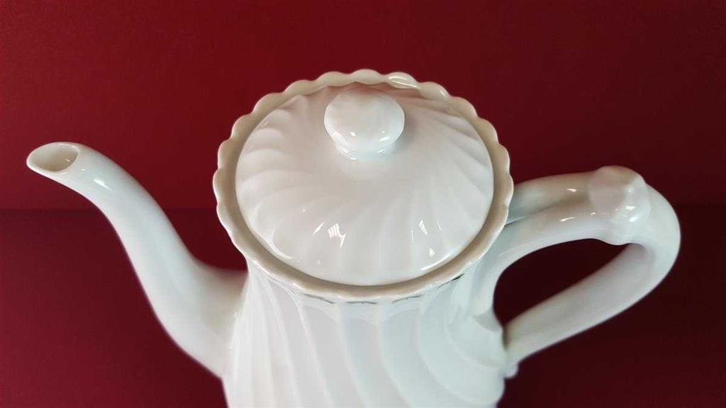 [45815034] Kaffeekanne Kanne 1,4 L Haviland Limoges Torse Trefle Vert Kleeblatt gebraucht - sehr gut Bild 3