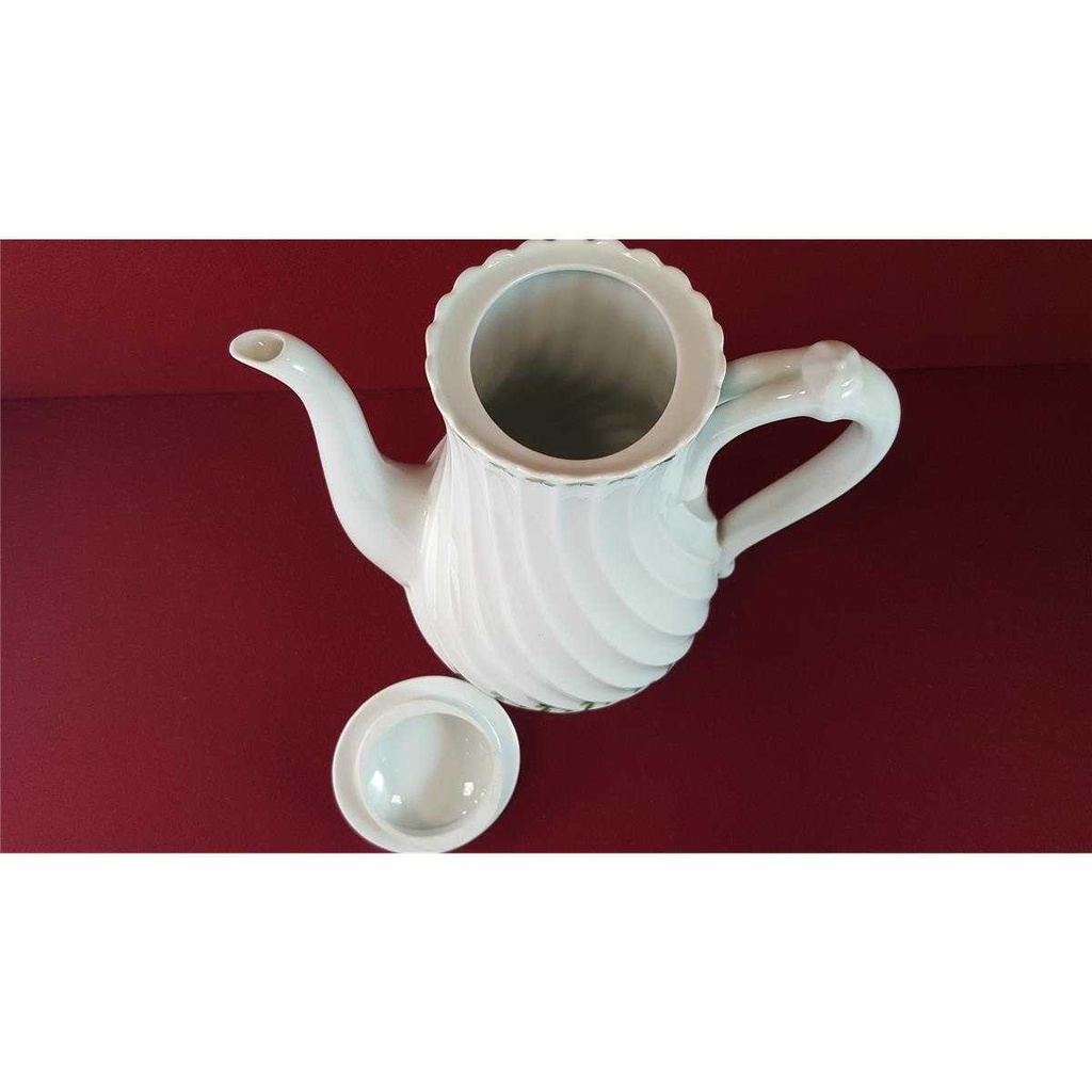 [45815034] Kaffeekanne Kanne 1,4 L Haviland Limoges Torse Trefle Vert Kleeblatt gebraucht - sehr gut Bild 5