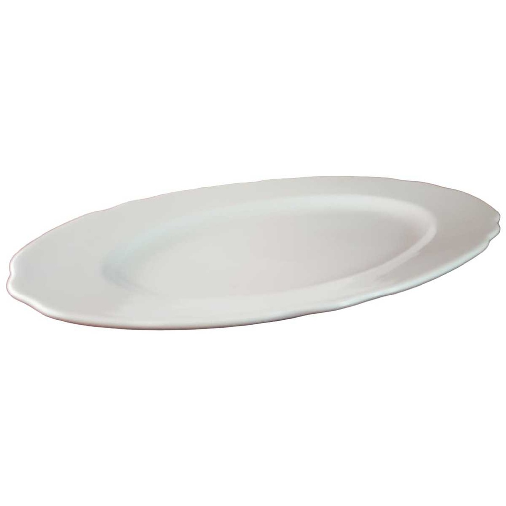 [45815048] Speiseplatte 32,7x21,8 cm Bareuther Waldsassen Weiß gebraucht - gut Bild 2