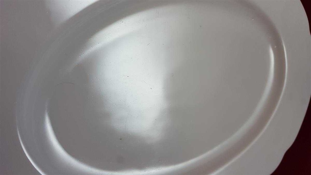 [45815048] Speiseplatte 32,7x21,8 cm Bareuther Waldsassen Weiß gebraucht - gut Bild 3