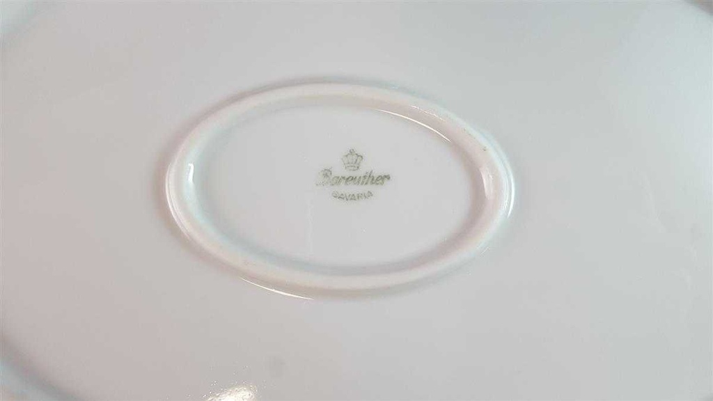 [45815048] Speiseplatte 32,7x21,8 cm Bareuther Waldsassen Weiß gebraucht - gut Bild 4