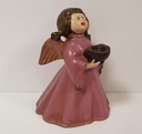 [45815052] Weihnachten Singende Engel Lila Figur Kerzenhalter Keramik H 15,5 cm Bild 2