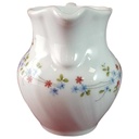 [45815061] Milchkännchen Winterling Kirchenlamitz blau rot Blümchen Relief Wellenrand gebraucht - sehr gut Bild 2
