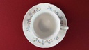 [45815065] Kaffeetasse mit Untertasse Winterling Kirchenlamitz blau rot Blümchen Relief Wellenrand gebraucht - gut Bild 3