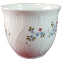 [45815068] Kaffeetasse Tasse Winterling Kirchenlamitz blau rot Blümchen Relief Wellenrand gebraucht - gut Bild 2