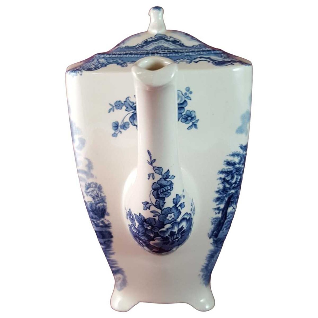 [45815070] Kaffeekanne Kanne 1,6 L Johnson Bros Old Britain Castles Blau gebraucht - gut Bild 2