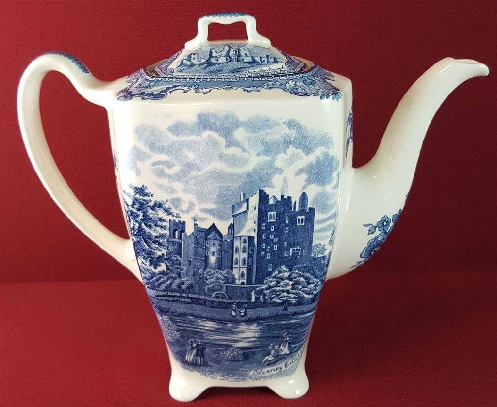 [45815070] Kaffeekanne Kanne 1,6 L Johnson Bros Old Britain Castles Blau gebraucht - gut Bild 3