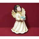 [45815072] Weihnachten Singende Engel Figur Kerzenhalter Keramik H 12,2 cm Bild 2