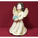 [45815072] Weihnachten Singende Engel Figur Kerzenhalter Keramik H 12,2 cm Bild 3