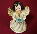 [45815072] Weihnachten Singende Engel Figur Kerzenhalter Keramik H 12,2 cm Bild 5