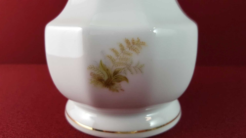 [45815077] Vase Blumenvase Goldrand 22 cm Bareuther Waldsassen Grün gebraucht - sehr gut Bild 3