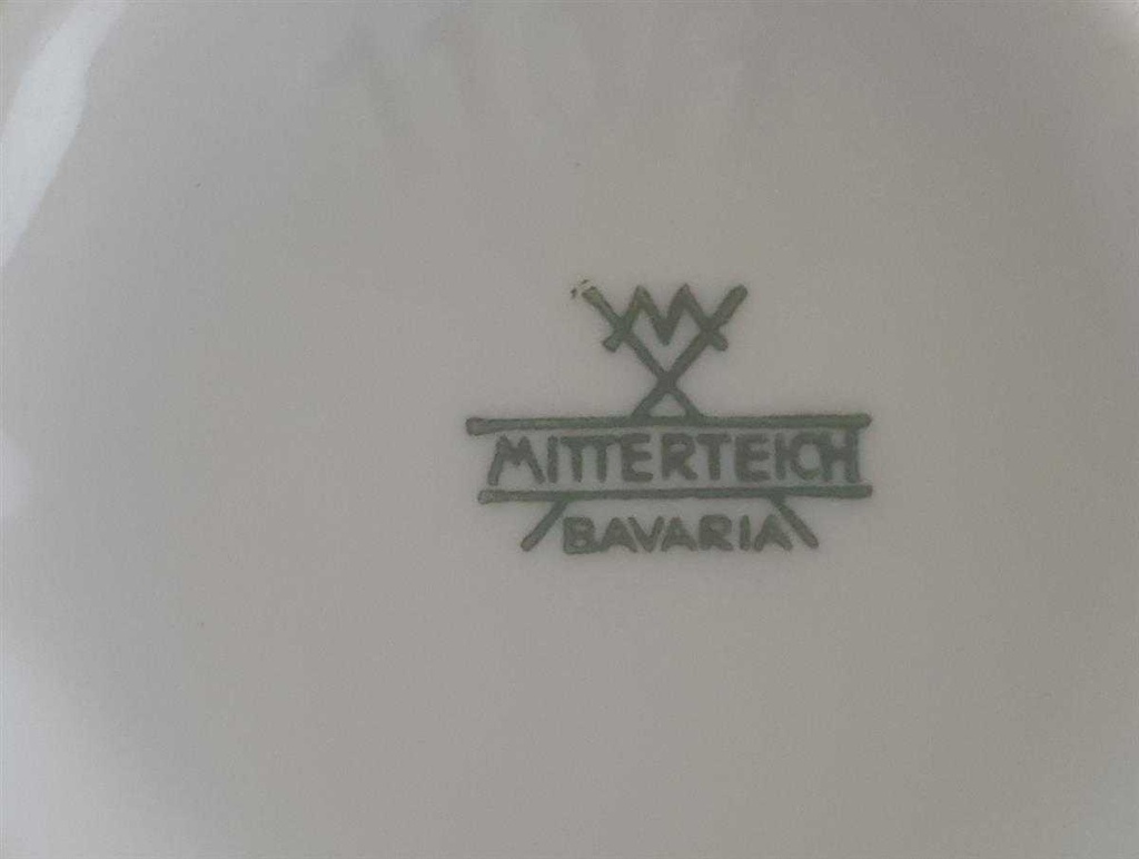 [4581508] Untertasse für Kaffee 14,6 cm Mitterteich Form 110 Braune Rose gebraucht - sehr gut Bild 3