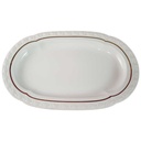[45815088] Servierplatte Speiseplatte Fleischplatte Steakplatte Goldrand 34,5x22,6 cm Edelstein Bavaria Frauenlob 15430 Weiß gebraucht - gut Bild 2