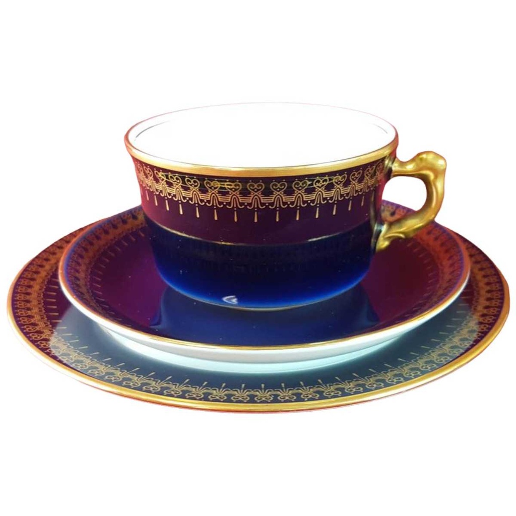 [45815091] Kaffeegedeck Golddekor 3tlg Einzelteile gebraucht - sehr gut Bild 2