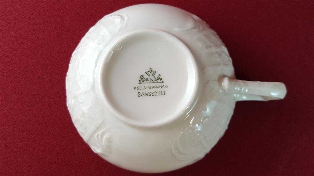 [45815092] Kuchenteller Teetasse Tasse Teegedeck Teeset 3tlg Rosenthal Sanssouci Elfenbeinfarben Elfenbein Beige gebraucht - gut Bild 6