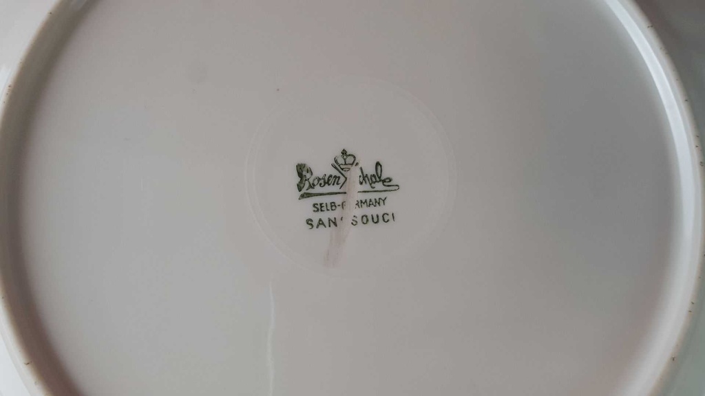 [45815092] Kuchenteller Teetasse Tasse Teegedeck Teeset 3tlg Rosenthal Sanssouci Elfenbeinfarben Elfenbein Beige gebraucht - gut Bild 11