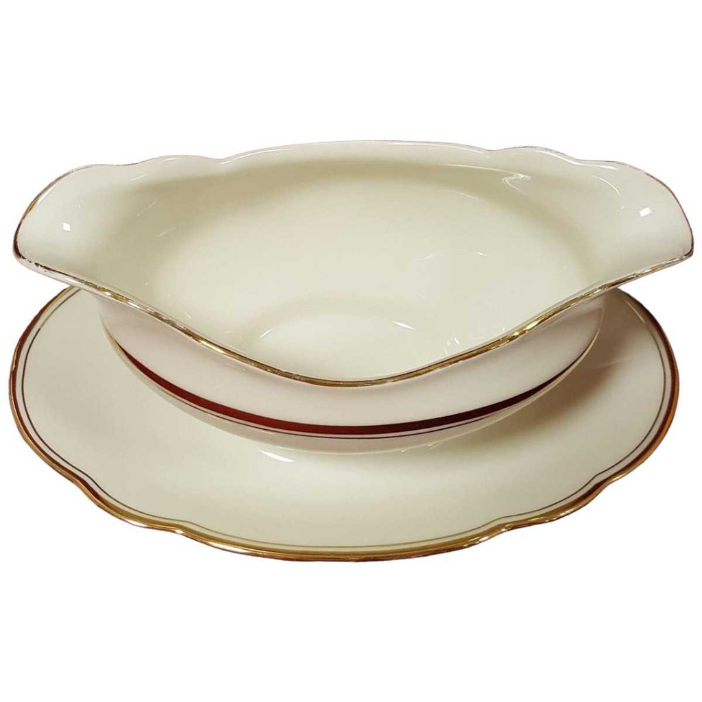 [45815102] Sauciere Goldrand 1tlg Tielsch Altwasser Beige gebraucht - gut Bild 2