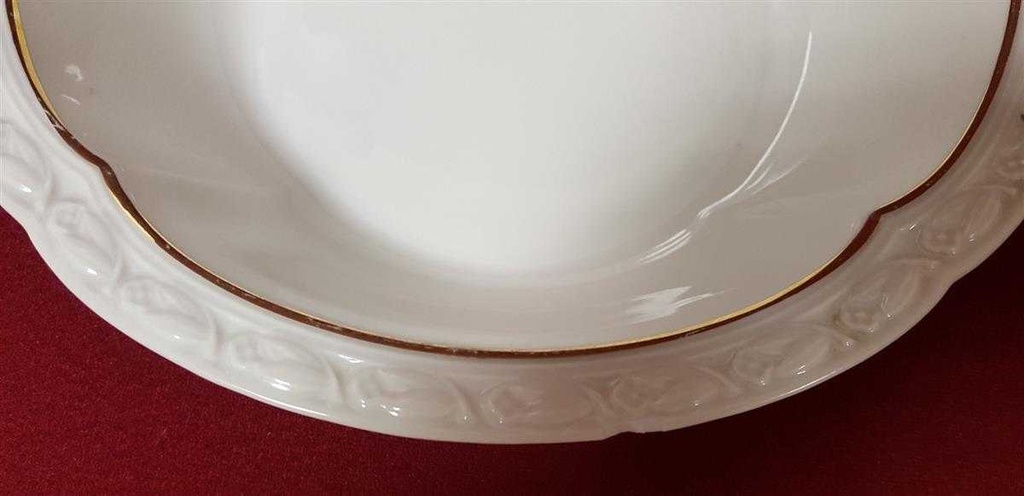 [45815104] Schüssel Schale Servierschüssel Goldrand Edelstein Bavaria Frauenlob 15430 Weiß gebraucht - gut Bild 5
