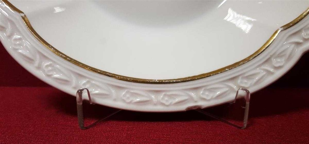 [45815105] Schüssel Schale Servierschüssel Goldrand Edelstein Bavaria Frauenlob 15430 Weiß gebraucht - gut Bild 4