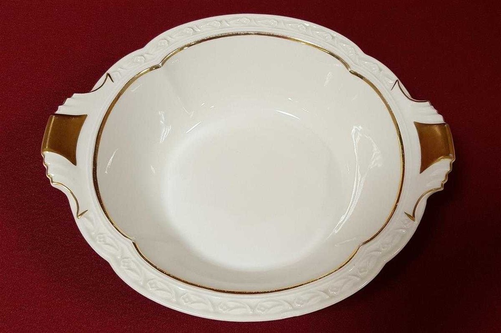 [45815105] Schüssel Schale Servierschüssel Goldrand Edelstein Bavaria Frauenlob 15430 Weiß gebraucht - gut Bild 6