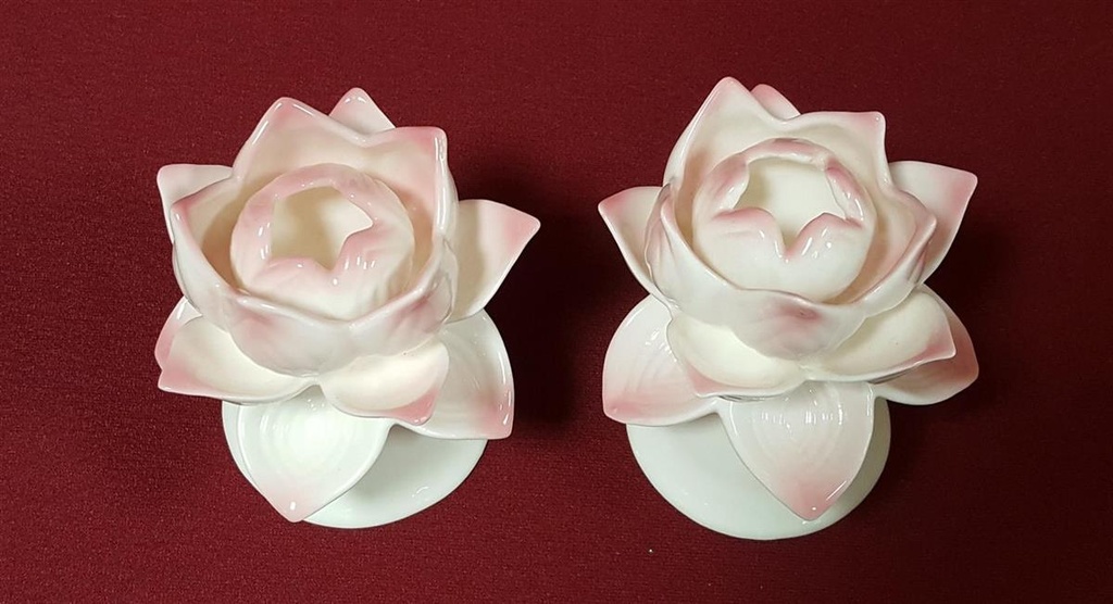 [2119102] 2er Set Kerzenhalter Kerzenleuchter Formano Rosa gebraucht - gut Bild 2
