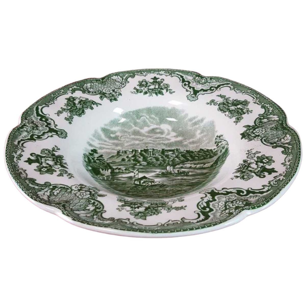 [45815131] Suppenteller 22,5 cm Johnson Bros Old Britain Castles Grün gebraucht - gut Bild 2