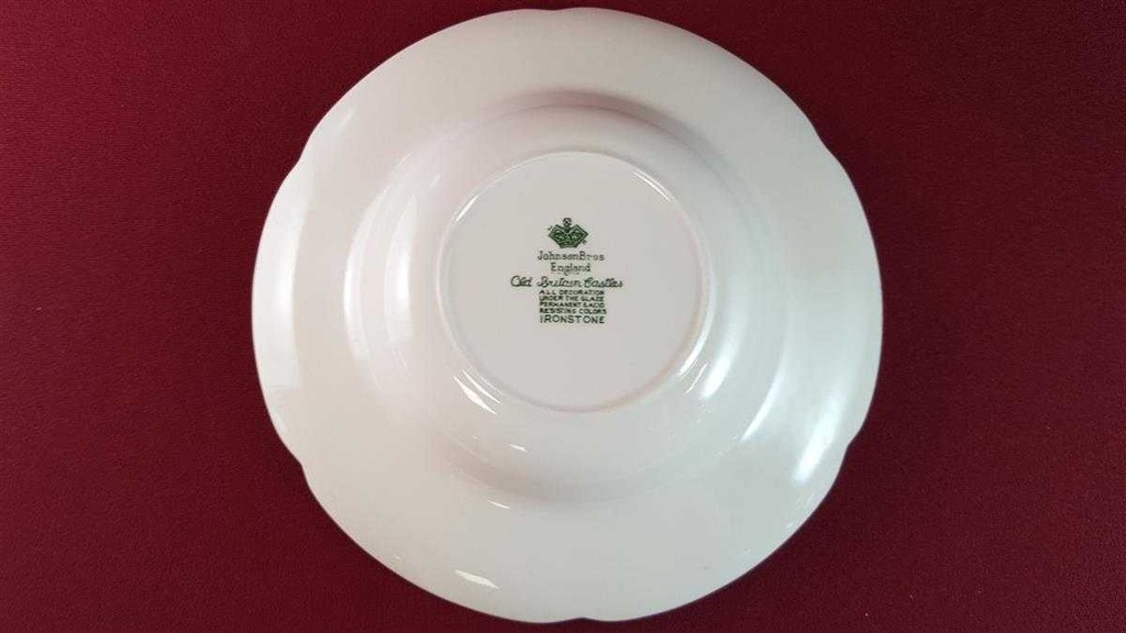 [45815131] Suppenteller 22,5 cm Johnson Bros Old Britain Castles Grün gebraucht - gut Bild 4