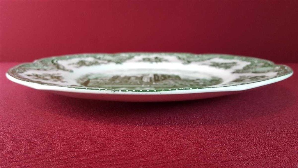 [45815132] Speiseteller Essteller 25,5 cm Johnson Bros Old Britain Castles Grün gebraucht - gut Bild 4