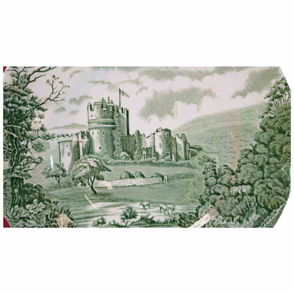 [45815134] Speiseteller Essteller 25,5 cm Johnson Bros Castle Story Grün gebraucht - sehr gut Bild 2
