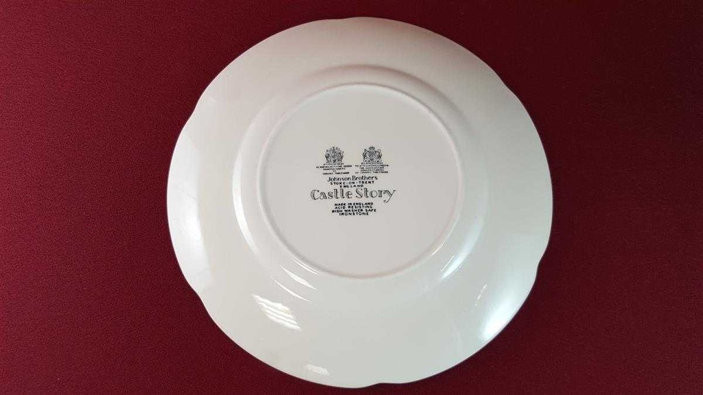 [45815134] Speiseteller Essteller 25,5 cm Johnson Bros Castle Story Grün gebraucht - sehr gut Bild 5