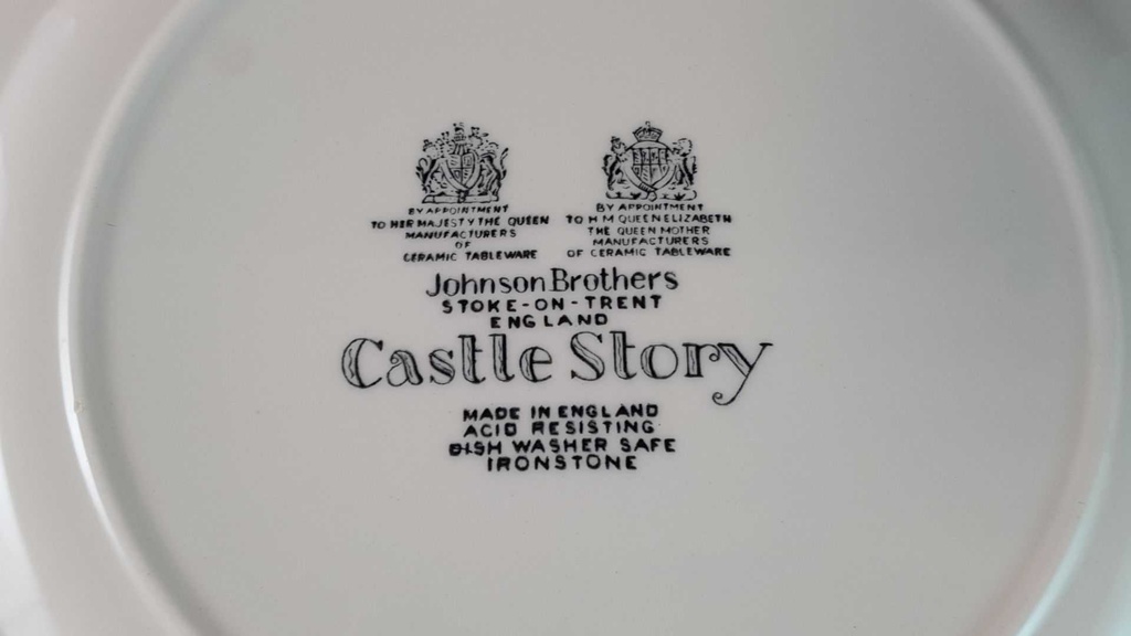 [45815134] Speiseteller Essteller 25,5 cm Johnson Bros Castle Story Grün gebraucht - sehr gut Bild 6