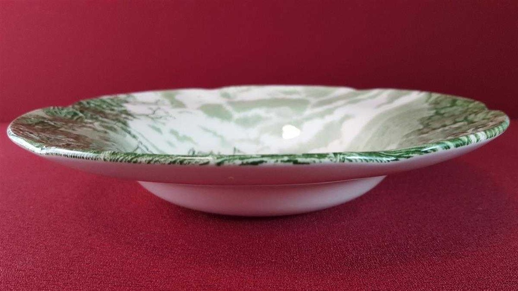 [45815135] Suppenteller 22,2 cm Johnson Bros Castle Story Grün gebraucht - sehr gut Bild 3