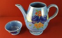 [45815141] Teekanne mit Deckeltasse Tasse 1,45 L Waechtersbach Blumen Blau gebraucht - akzeptabel Bild 5