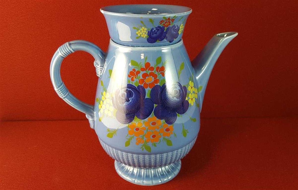 [45815141] Teekanne mit Deckeltasse Tasse 1,45 L Waechtersbach Blumen Blau gebraucht - akzeptabel Bild 7