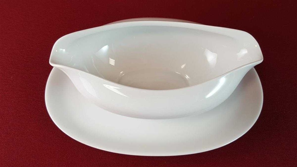 [45815144] Sauciere mit Teller 1tlg KPM Krister Weiß gebraucht - sehr gut Bild 3