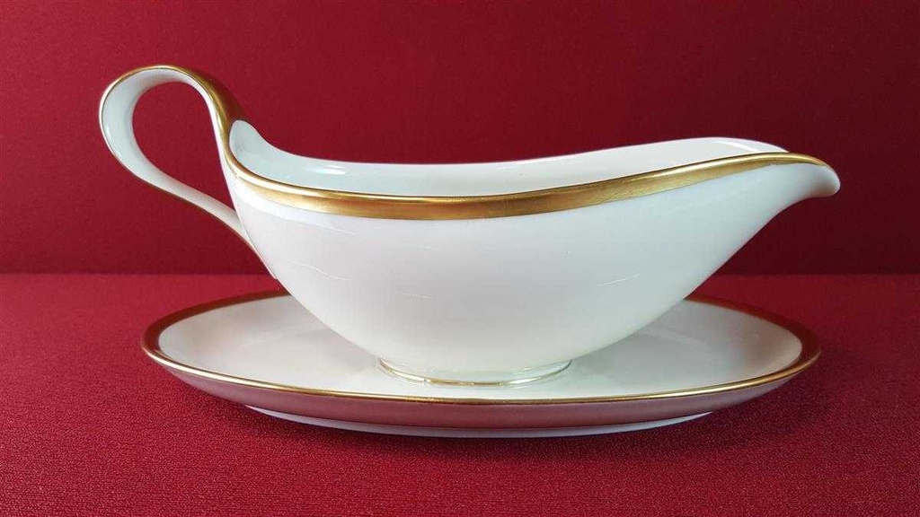 [45815150] Sauciere mit Teller Goldrand 1tlg Eschenbach Alte Formen W507 gebraucht - gut Bild 3