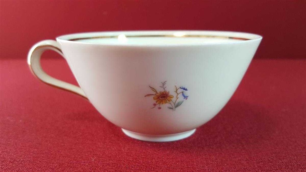 [45815154] Teetasse Tasse Goldrand Schirnding Bavaria Blumendekor Blumen gebraucht - gut Bild 4