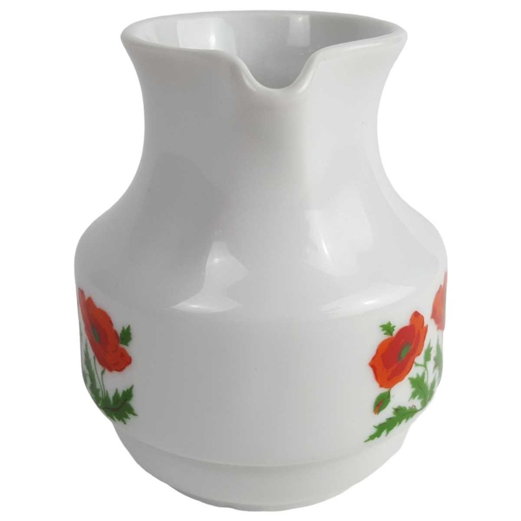 [458151541] Milchkännchen Bareuther Waldsassen Unbestimmte Formen Form 212 Mohnblume Motiv gebraucht - sehr gut Bild 2