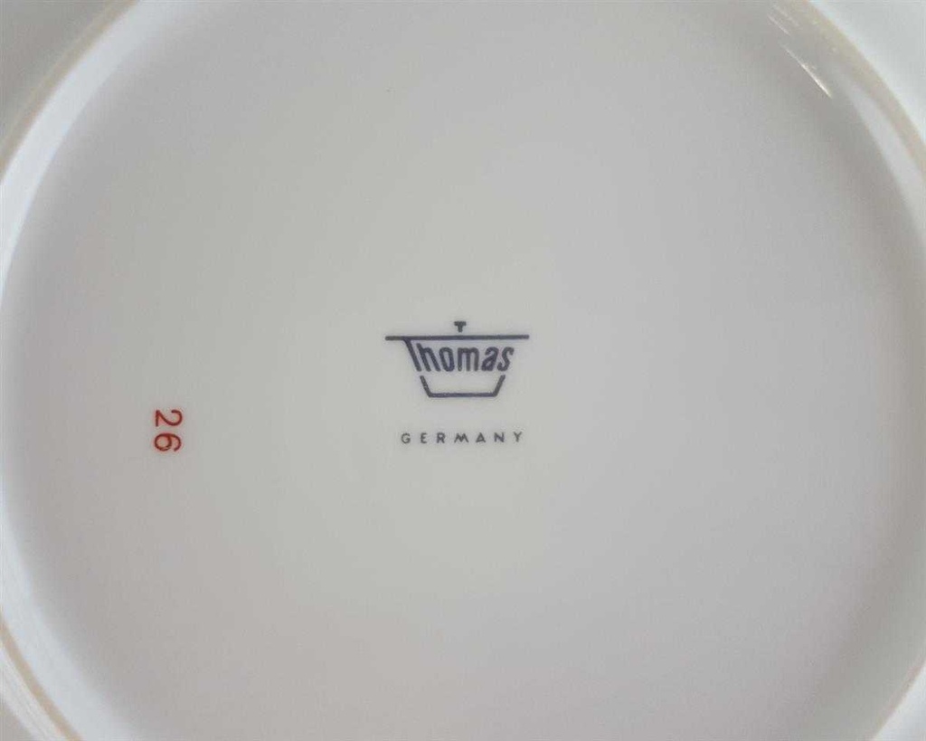 [4581516] Kuchenteller Dessertteller Frühstücksteller 19,5 cm Thomas Porzellan Rheinland Blaulüster gebraucht - gut Bild 4