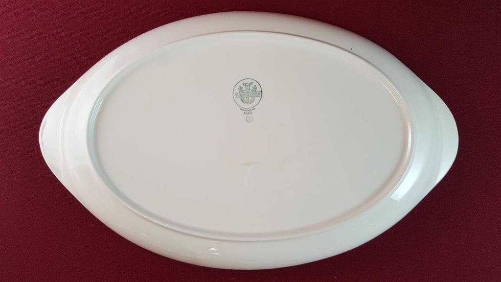 [45815167] Servierplatte Speiseplatte Fleischplatte 34x21,2 cm Villeroy & Boch Mettlach Saar Apricot gebraucht - gut Bild 6