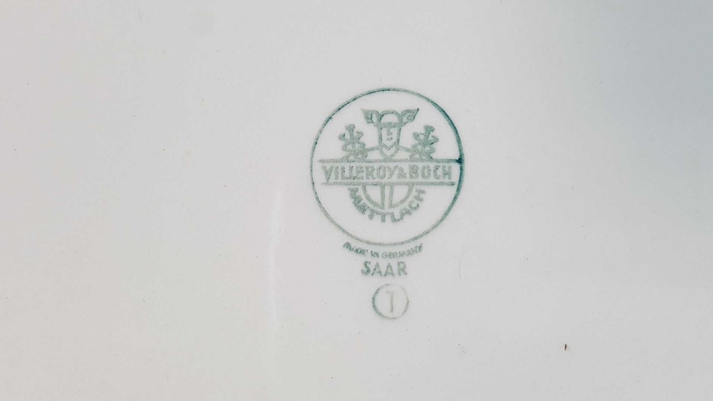 [45815167] Servierplatte Speiseplatte Fleischplatte 34x21,2 cm Villeroy & Boch Mettlach Saar Apricot gebraucht - gut Bild 7