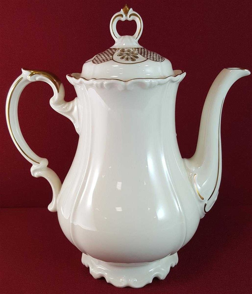 [45815170] Kaffeekanne Goldrand 1,7 L Edelstein Bavaria Maria Theresia 15477 gebraucht - sehr gut Bild 3