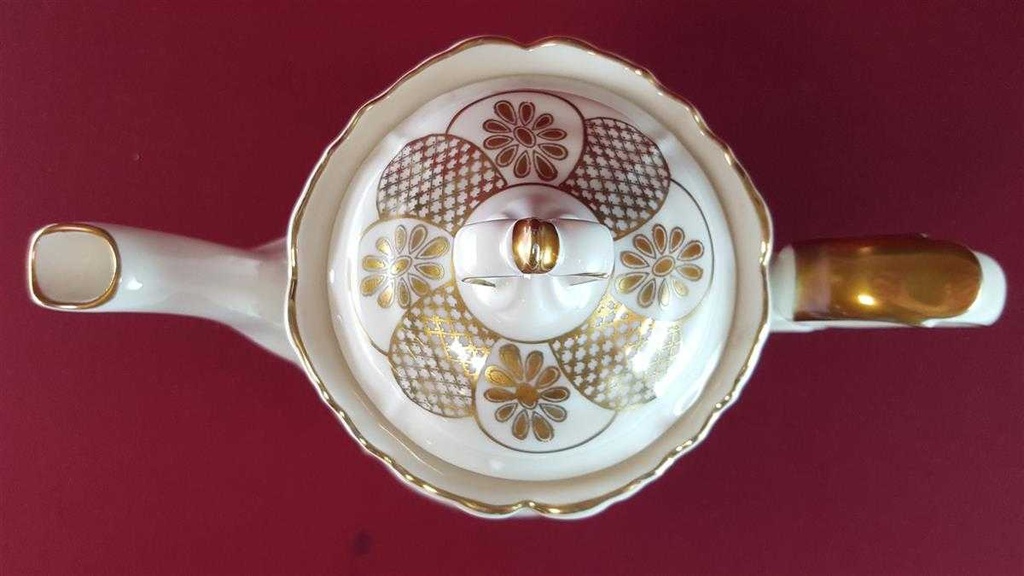 [45815170] Kaffeekanne Goldrand 1,7 L Edelstein Bavaria Maria Theresia 15477 gebraucht - sehr gut Bild 5