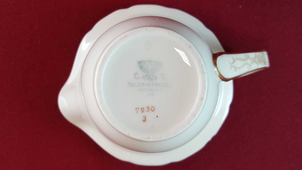 [45815172] Milchkännchen Golddekor Tielsch Altwasser weiß 7930 gebraucht - gut Bild 6