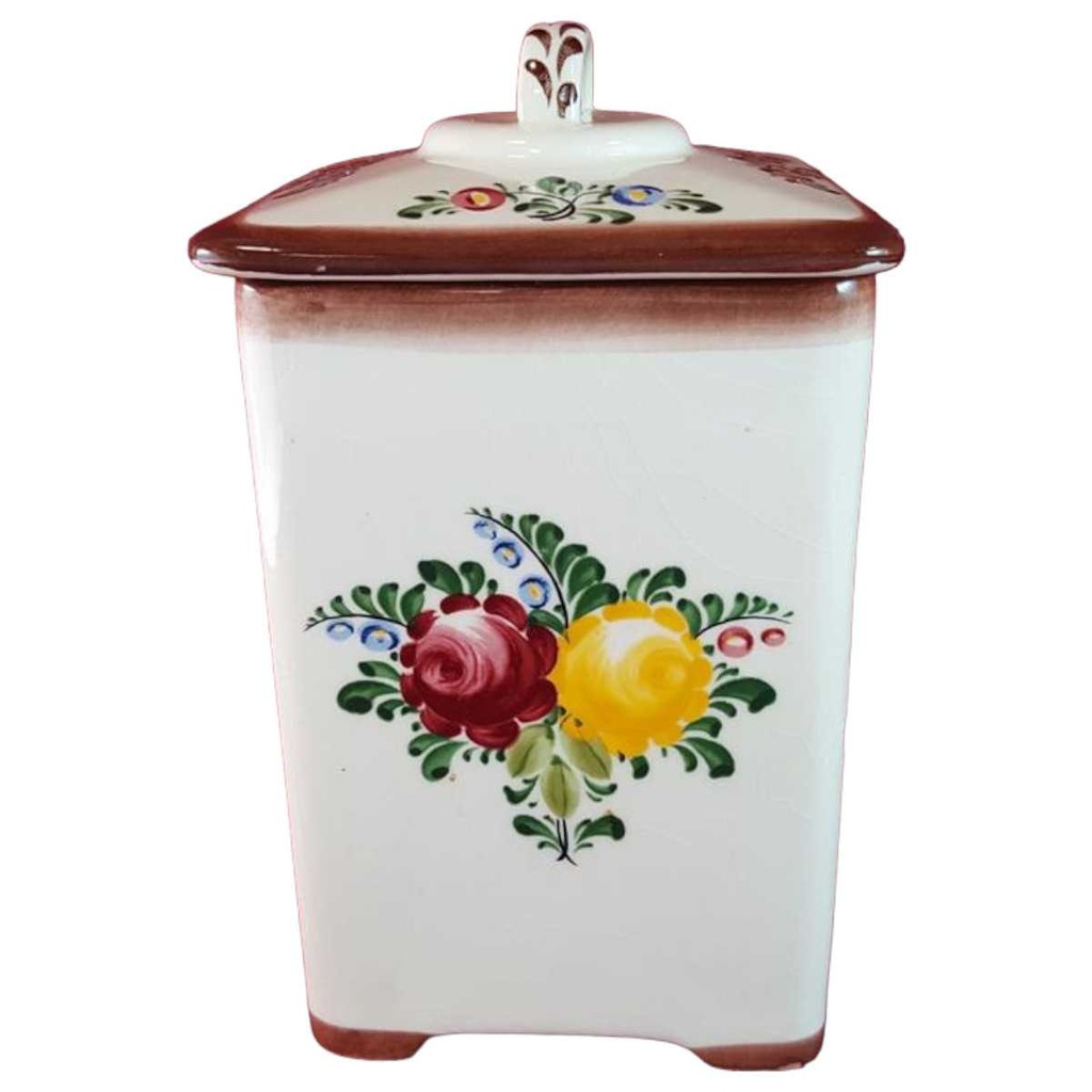 [45815176] Zuckertopf Zeller Keramik Bauerndekor bunte Blumen gebraucht - gut Bild 2