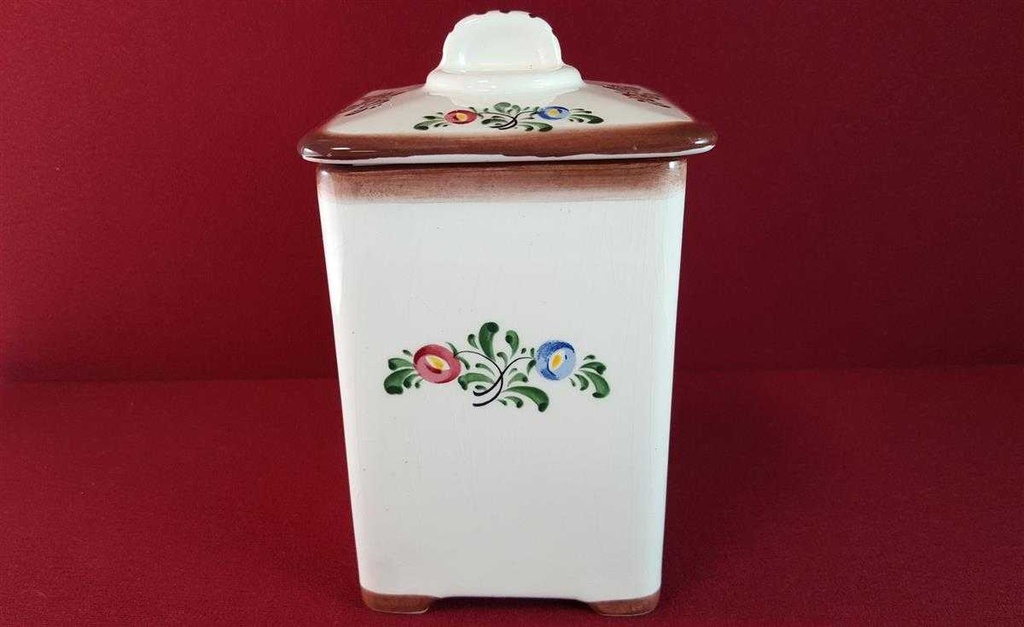 [45815176] Zuckertopf Zeller Keramik Bauerndekor bunte Blumen gebraucht - gut Bild 3