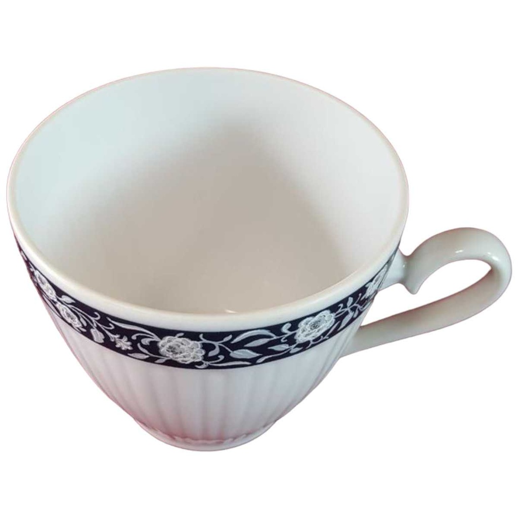[45815184] Kaffeetasse Tasse Schaller Rheinpfalz blaues Band Rillenoptik Blau gebraucht - sehr gut Bild 2