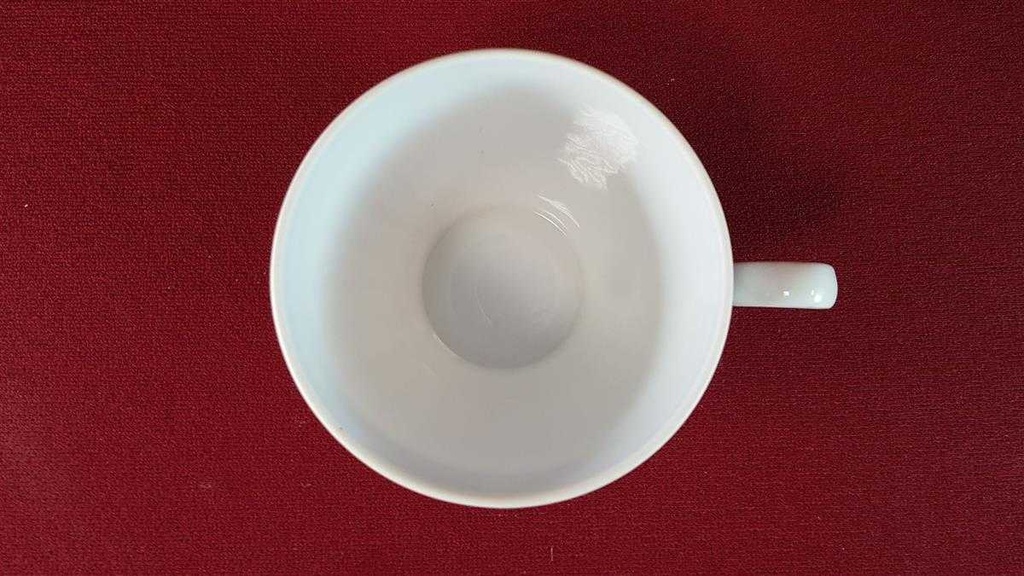 [45815184] Kaffeetasse Tasse Schaller Rheinpfalz blaues Band Rillenoptik Blau gebraucht - sehr gut Bild 3