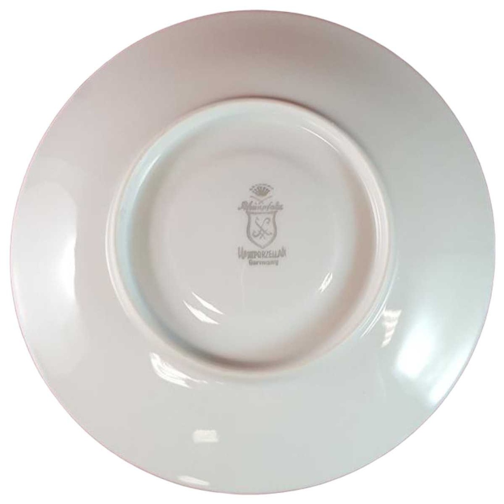 [45815185] Untertasse für Kaffee 15 cm Schaller Rheinpfalz blaues Band Rillenoptik Blau gebraucht - sehr gut Bild 2
